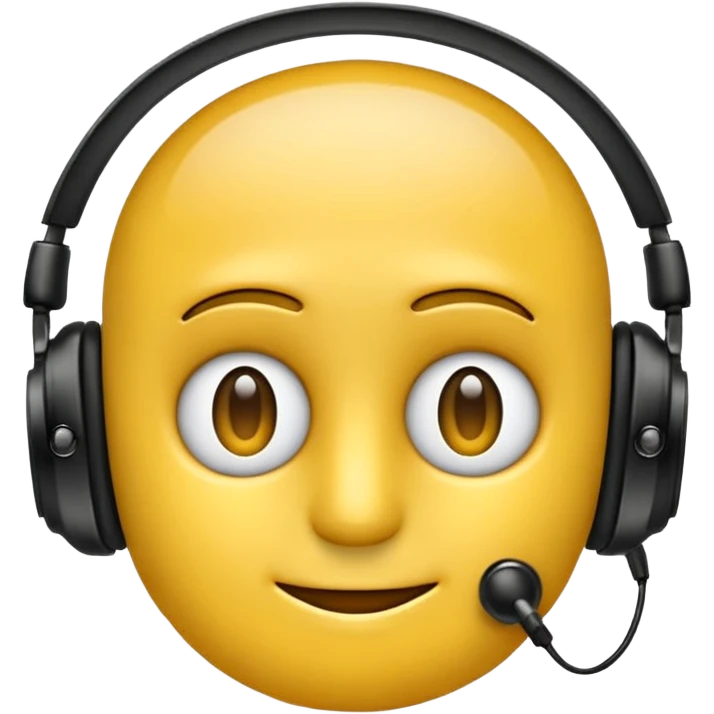 Ein gelber runder Emoji. Augen geslossen. Total im moment. Glpcklich, leichtes lächeln. Verträumt. Leichtigkeit. Freiheit. Overearkopfkörer auf und im hintergrund leichte muster die erkennen lassen dass techno läuft emoji