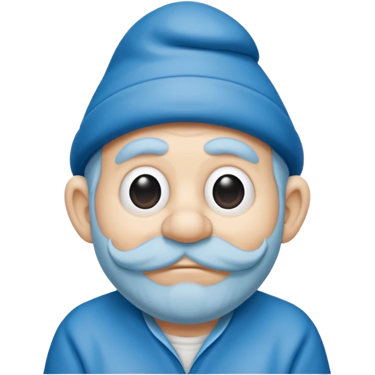 grandfather smurf  emoji