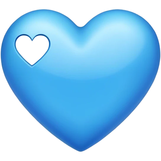 Blue love emoji