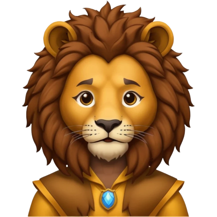man in lion  costume  emoji