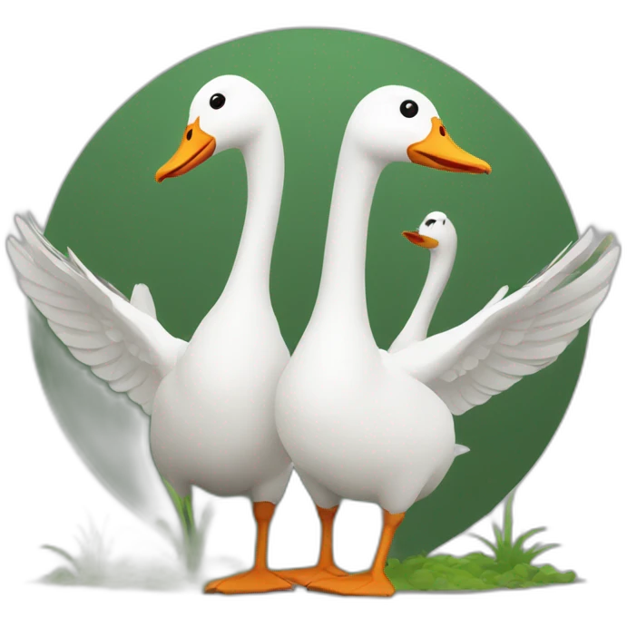 goose fighting emoji