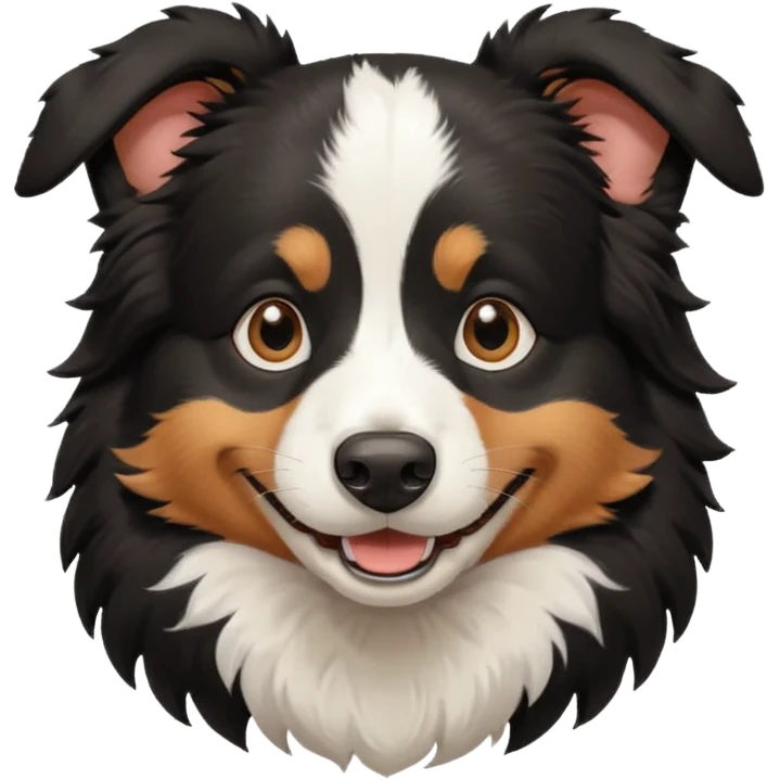 smille black bordercollie emoji