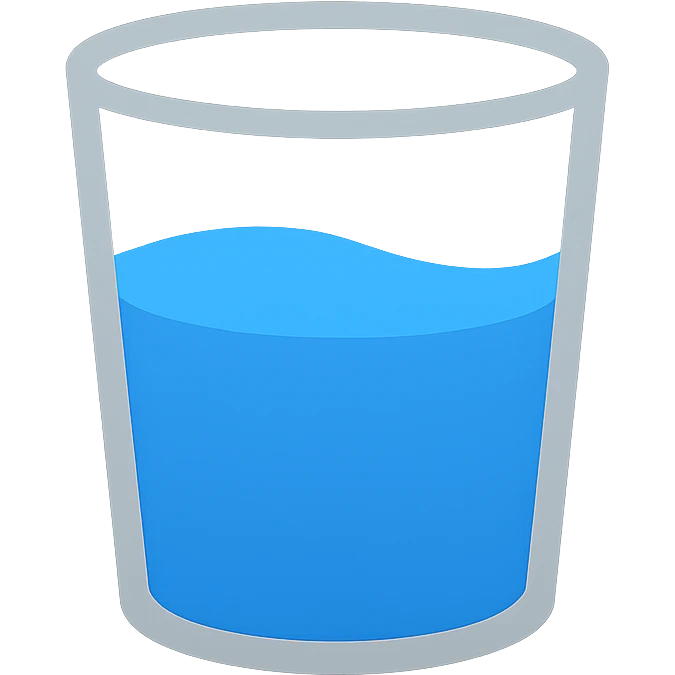 glass with water emoji