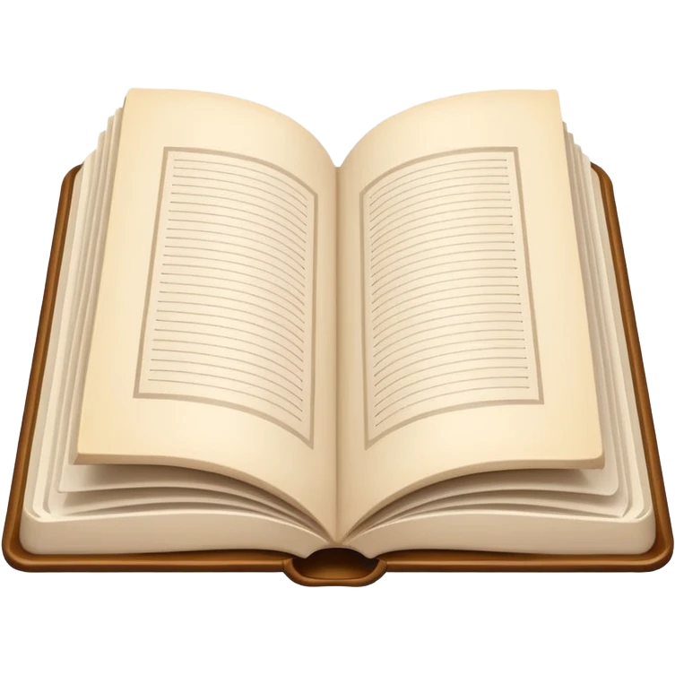 open book with completely empty white pages emoji