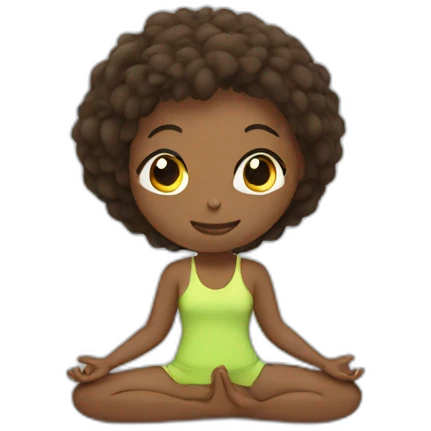 Yoga time emoji