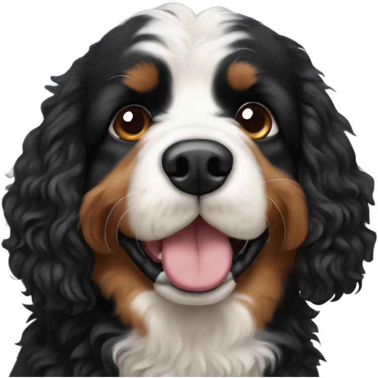 Bernese mountain dog poodle mix emoji