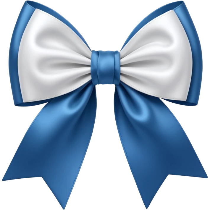 luxury white satin ribbon bow, soft folds, realistic fabric texture, symmetrical shape, elegant feminine aesthetic, 3D render, isolated on transparent background
 emoji