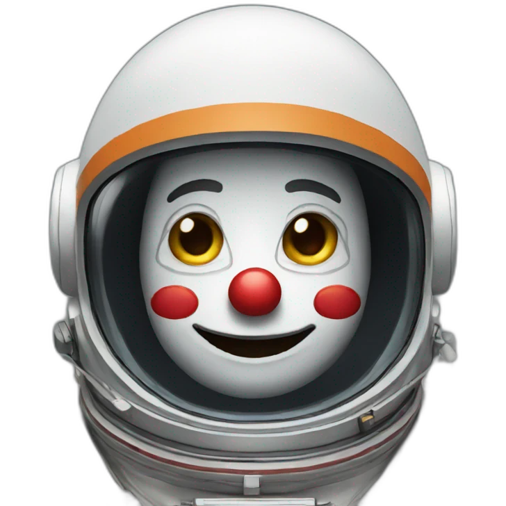 Astronaut clown emoji