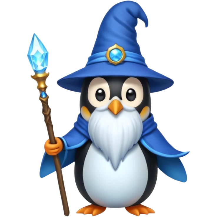 Penguin Wizard emoji