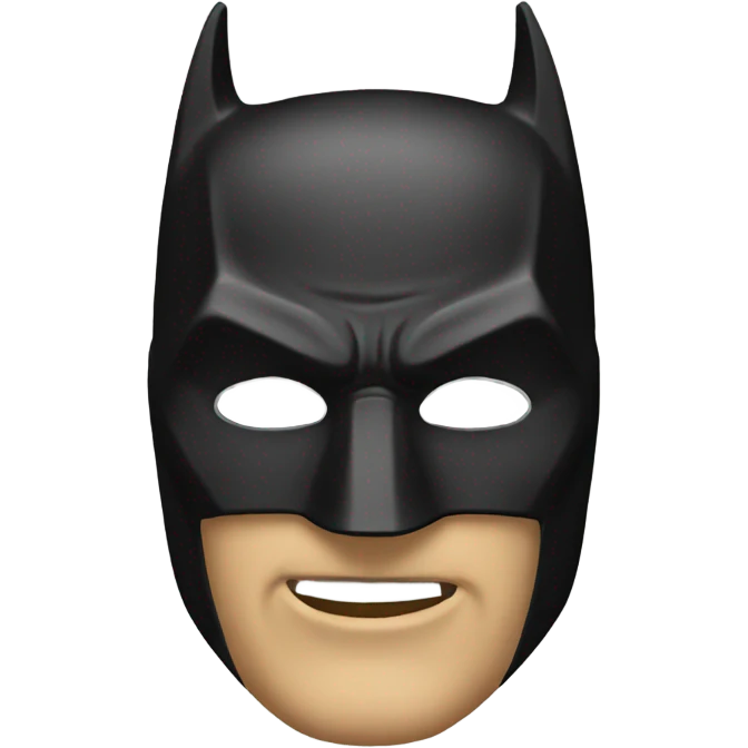 Batman mask emoji