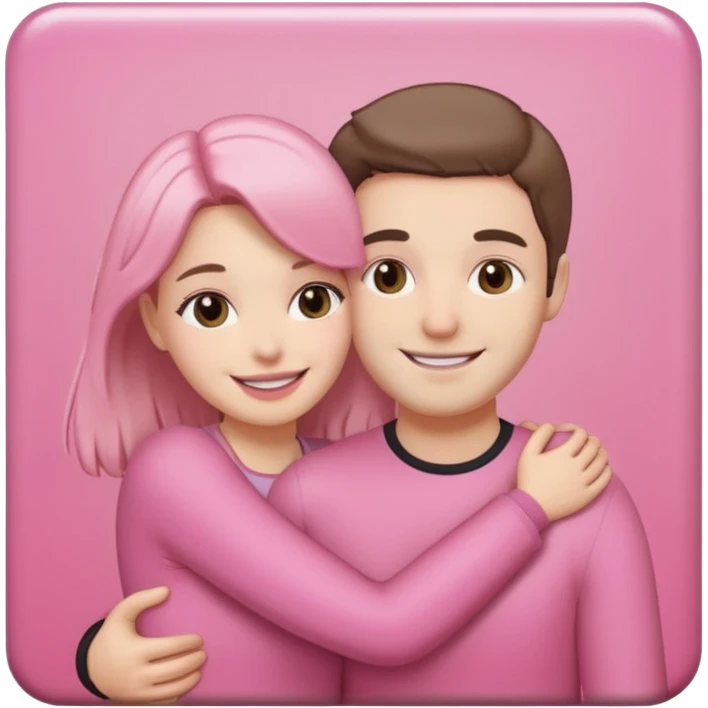 pink polaroid photo of a couple emoji