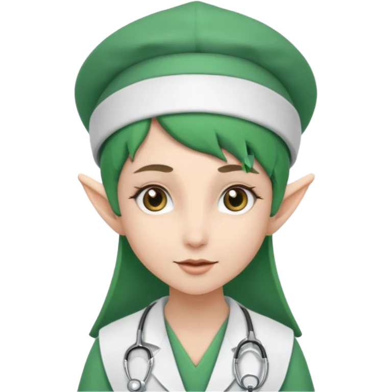Elf Doctor with Nurse hat emoji