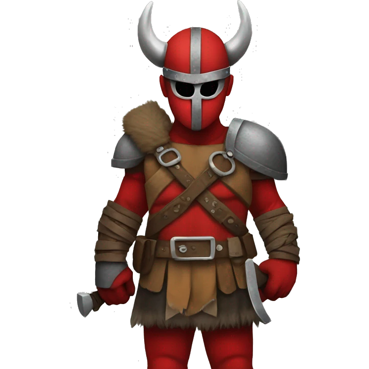 Viking costume Deadpool emoji