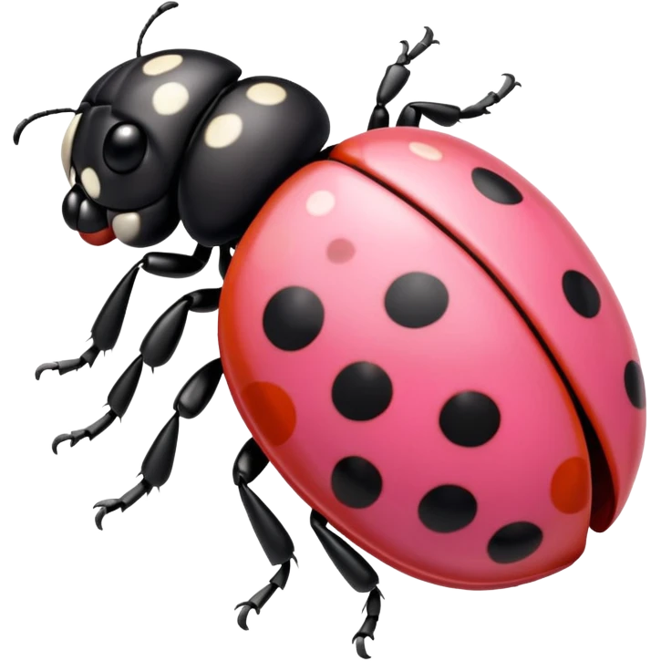 pink ladybird emoji