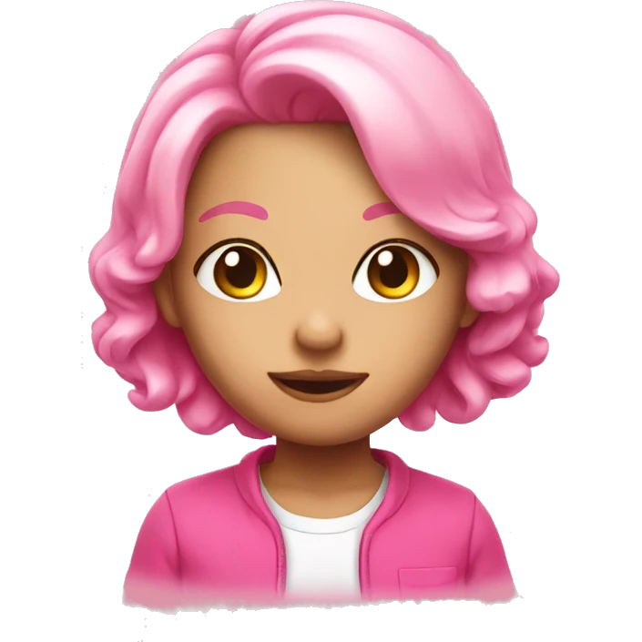 Cute pink emoji