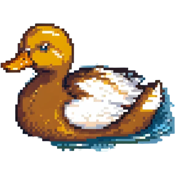 duck swimming emoji