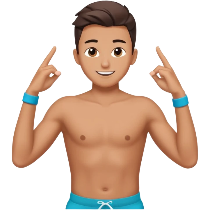 boy tiktok dance half body no tiktok logo emoji