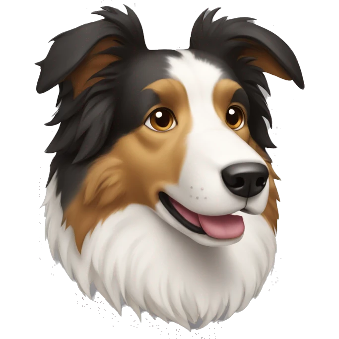 collie with a beard emoji