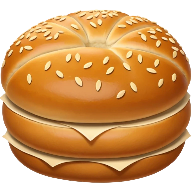 without patty or veg, just bread bun emoji