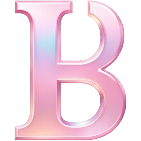 Iridescent pastel pink sophisticated Font setting icon with letter H emoji