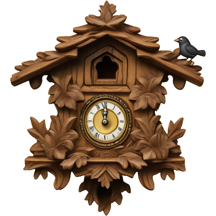 Vintage cuckoo clock emoji