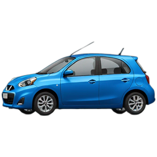 Nissan march blue emoji