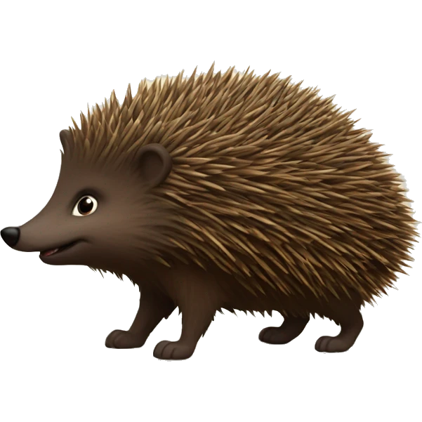 The Knarl was a magical beast that greatly resembled a real hedgehog in its physical appearance,. its dark brown  emoji