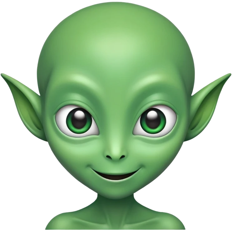 friendly alien emoji