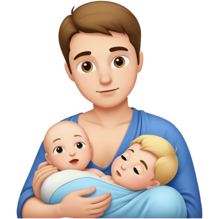 man breastfeeding emoji