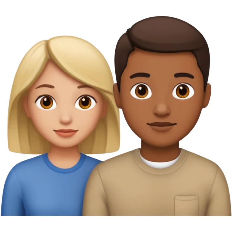 Un couple emoji