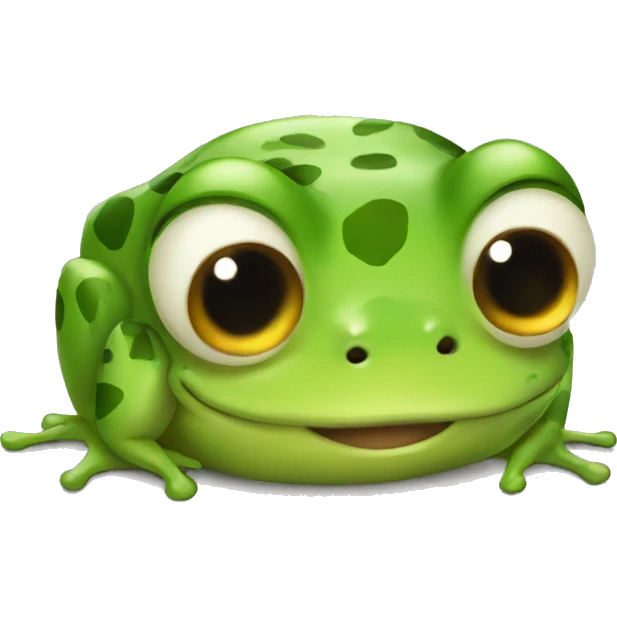 Cute frog emoji