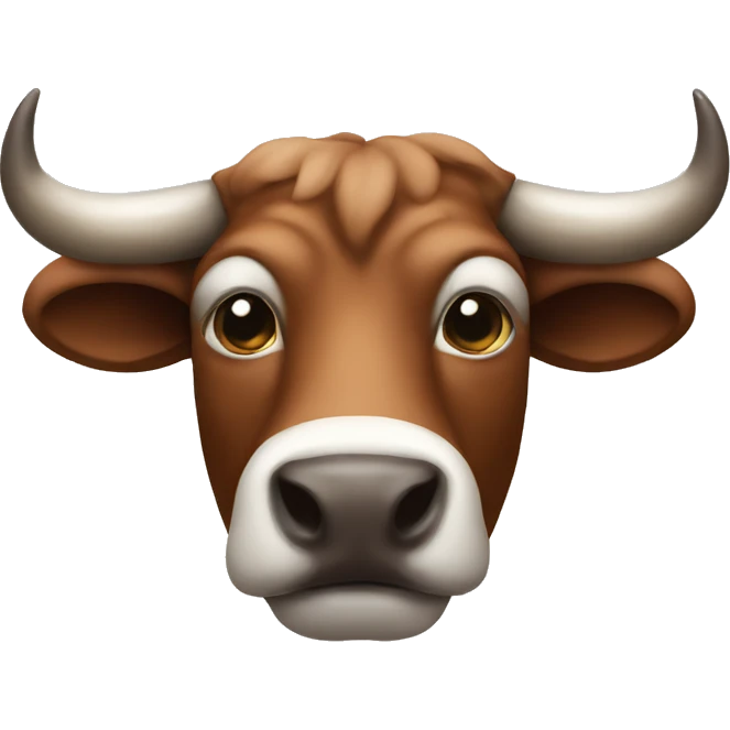 Bull head with a nose ring emoji