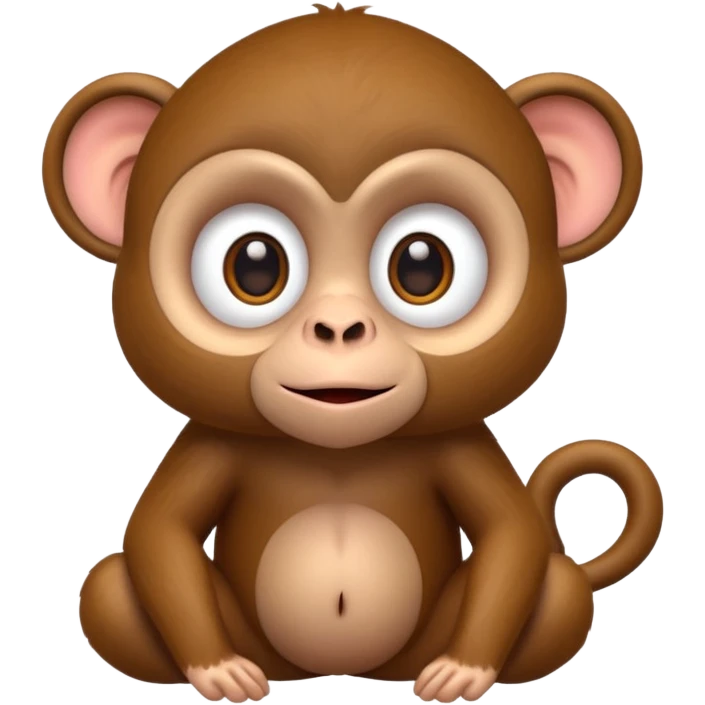 exotic monkey character, tropical vibe, cute expression, 3D cartoon, mobile game icon style, clean background, no text, no watermark
 emoji