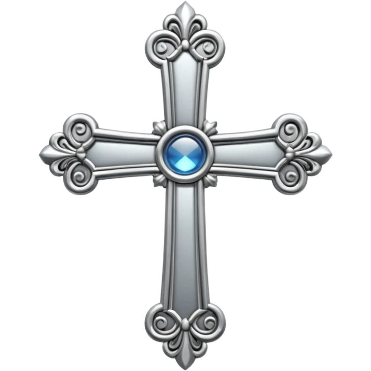metal elegant cross emoji