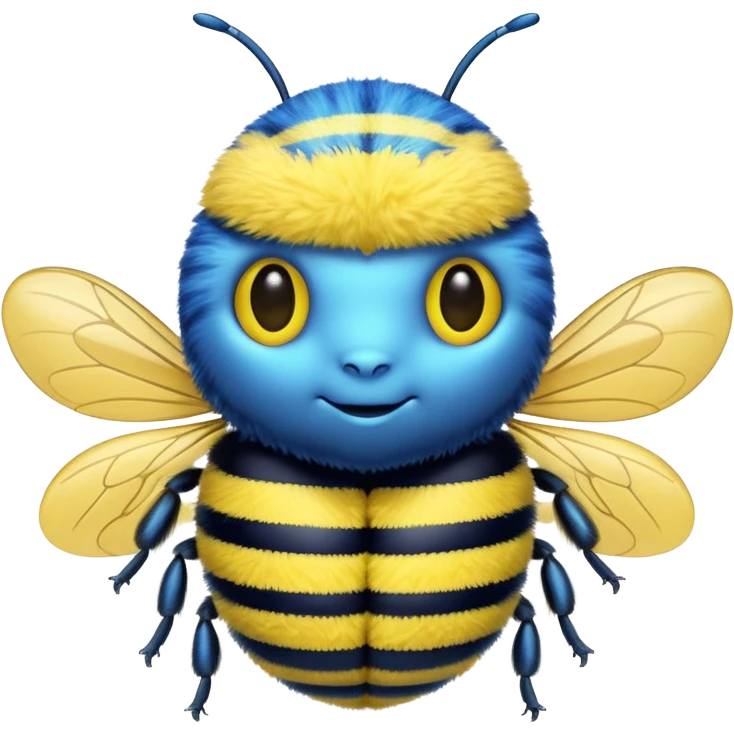 blue bumblebee emoji