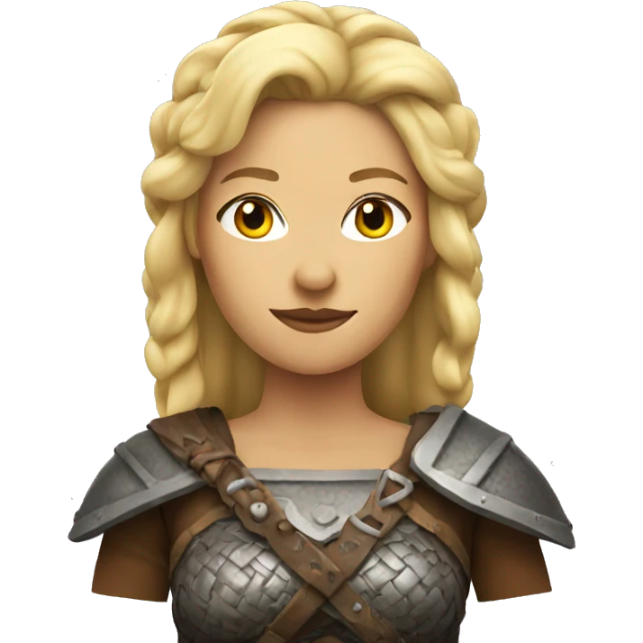 Blonde Vikings woman  emoji