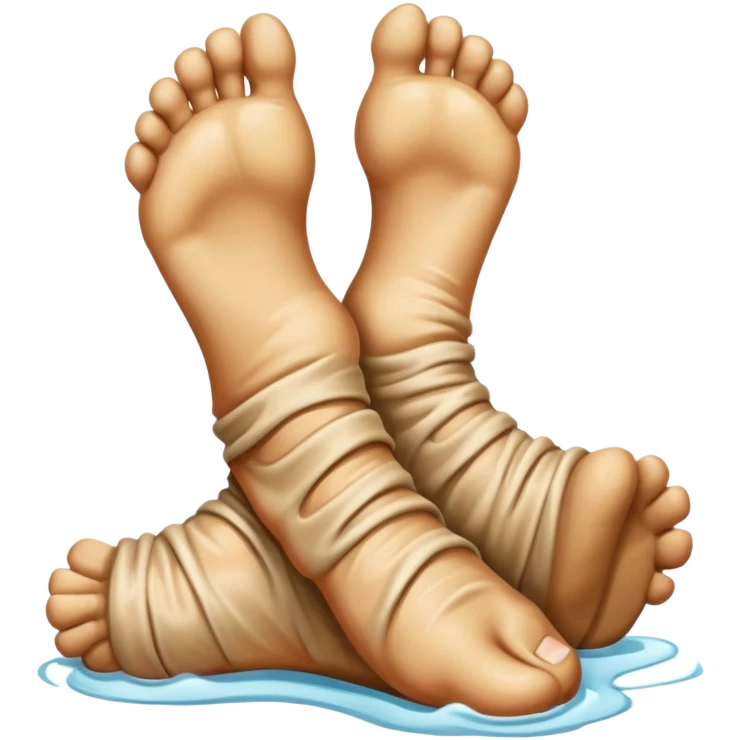 giant foot front view emoji