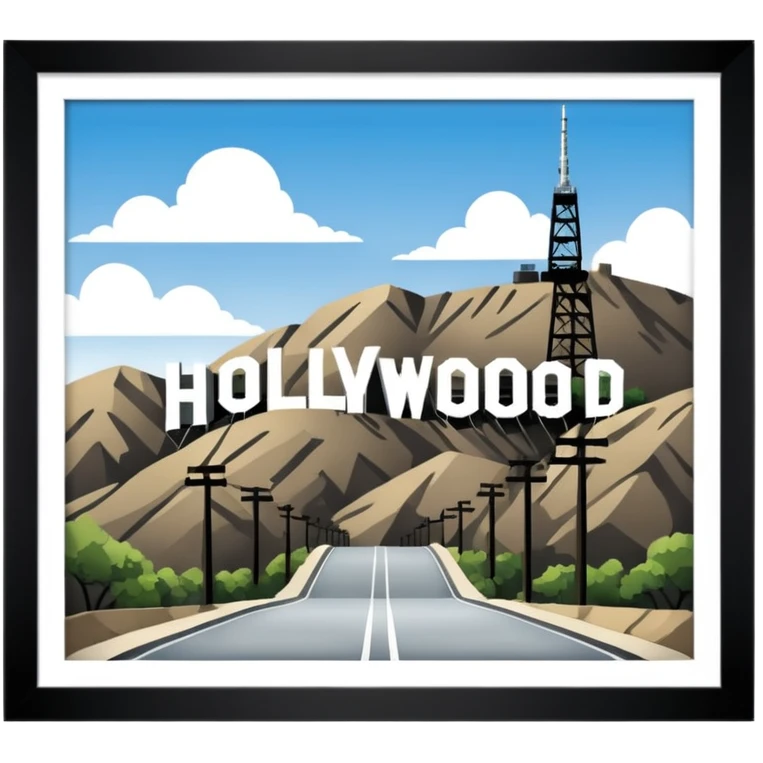 Hollywood sign  emoji