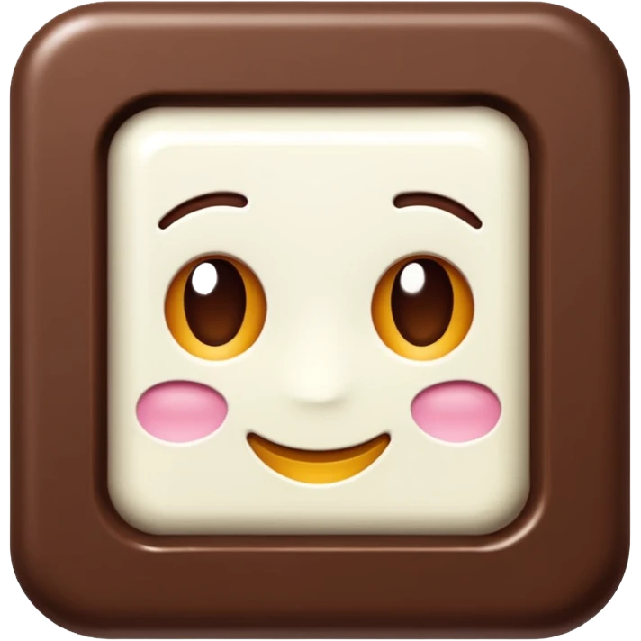 tableta de chocolate blanco blanco emoji
