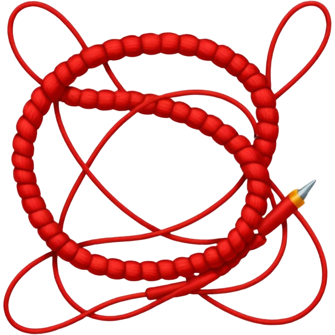 Red thread emoji