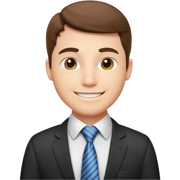 
office worker man, wearing tie emoji