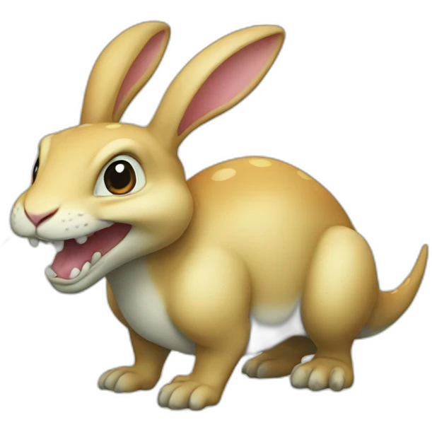 Lapin dinosaure emoji