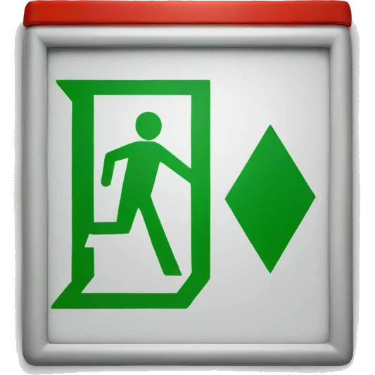 exit sign emoji