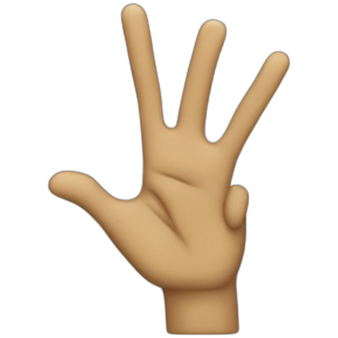 democracy singn for finger emoji