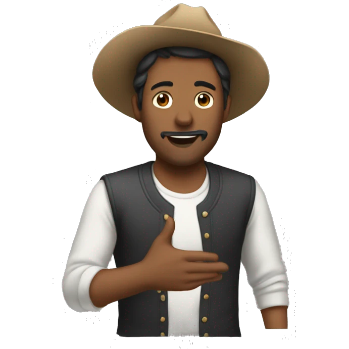 hombre diciendo ok emoji