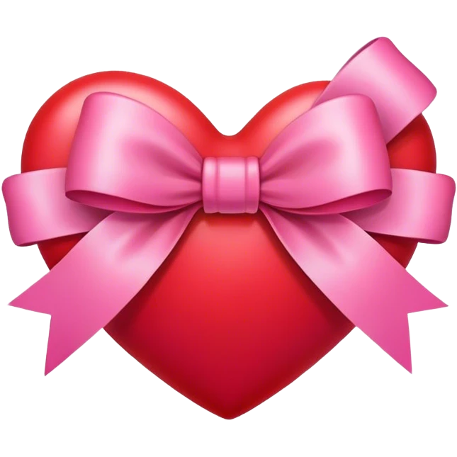 Cœur whit a bow  emoji