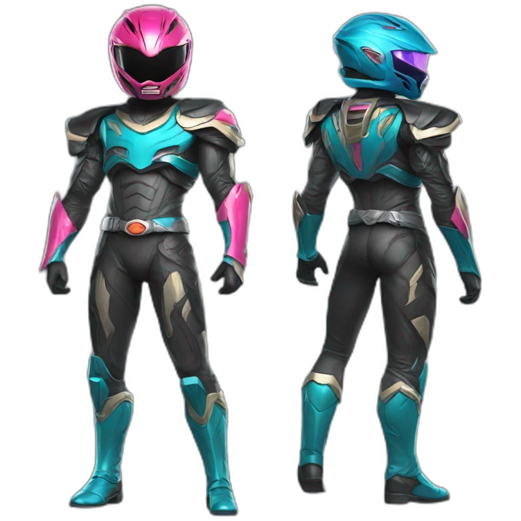 cyberpunk power ranger emoji