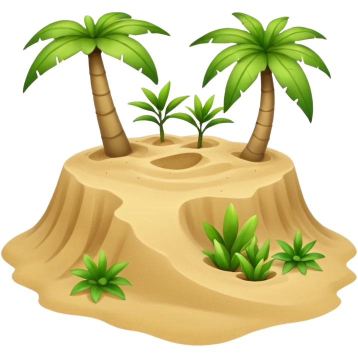 sand flying island emoji