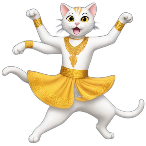 Cat dancing Arabian dance  emoji