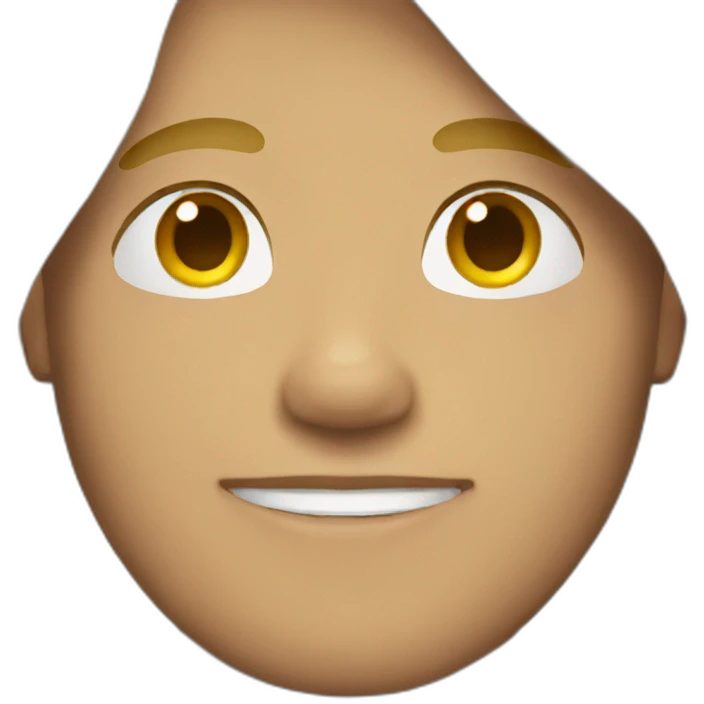 Blonde guy middle part emoji